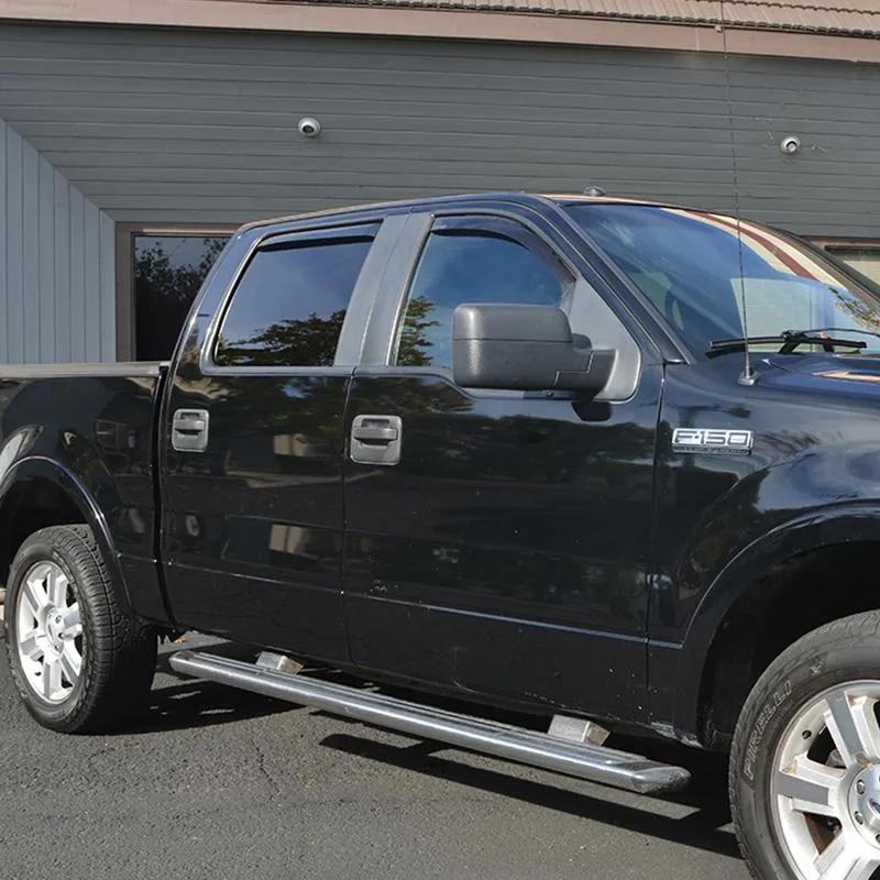 2004-08 Ford F150 Crew Cab Window Visors Wind Deflectors Rain Guards Vents