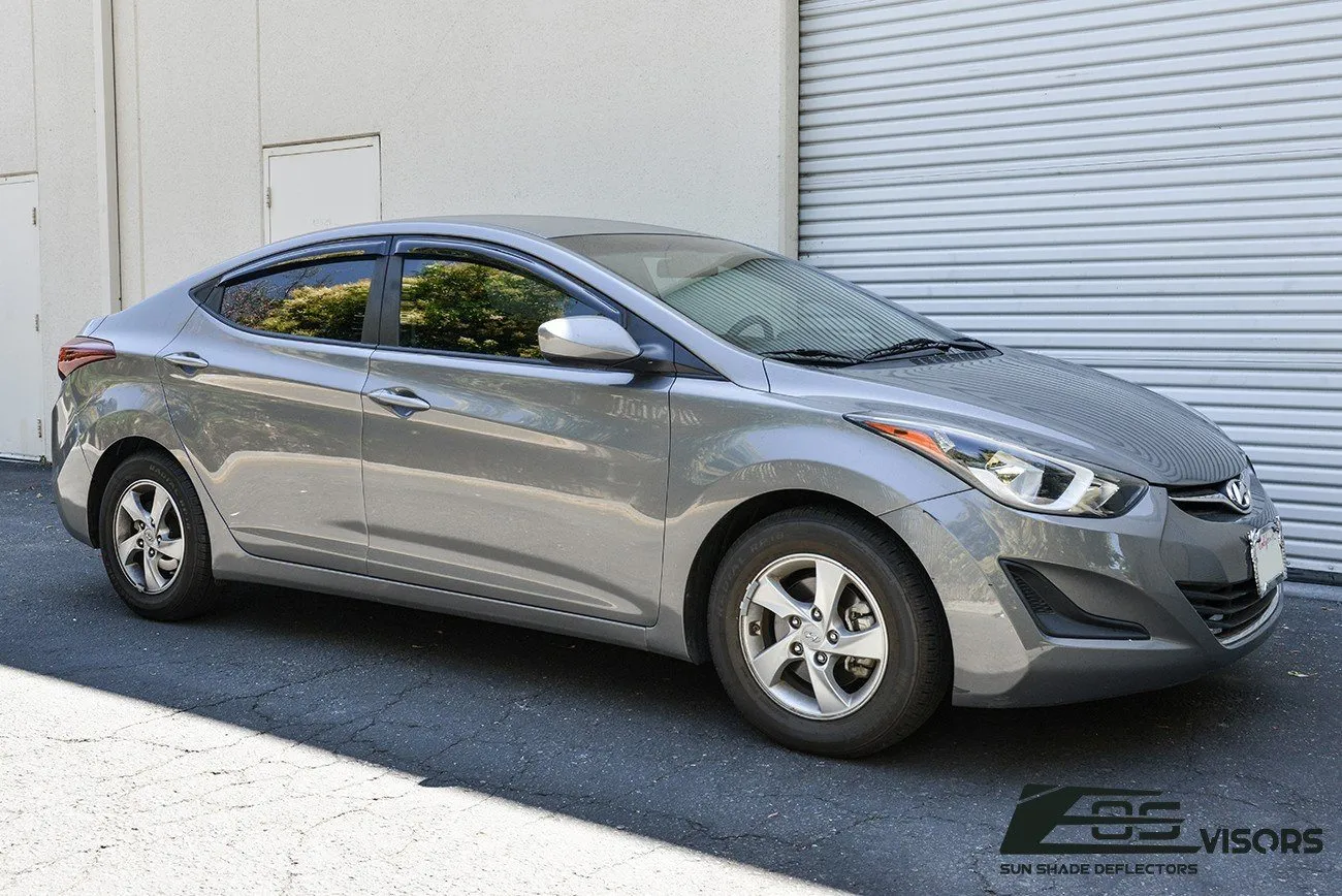 2013-16 Hyundai Elantra Window Visors Wind Deflectors Rain Guards