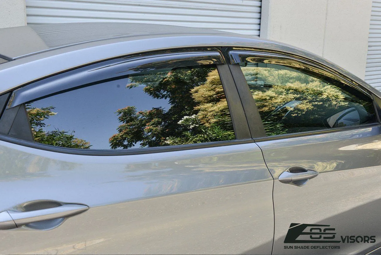 2013-16 Hyundai Elantra Window Visors Wind Deflectors Rain Guards