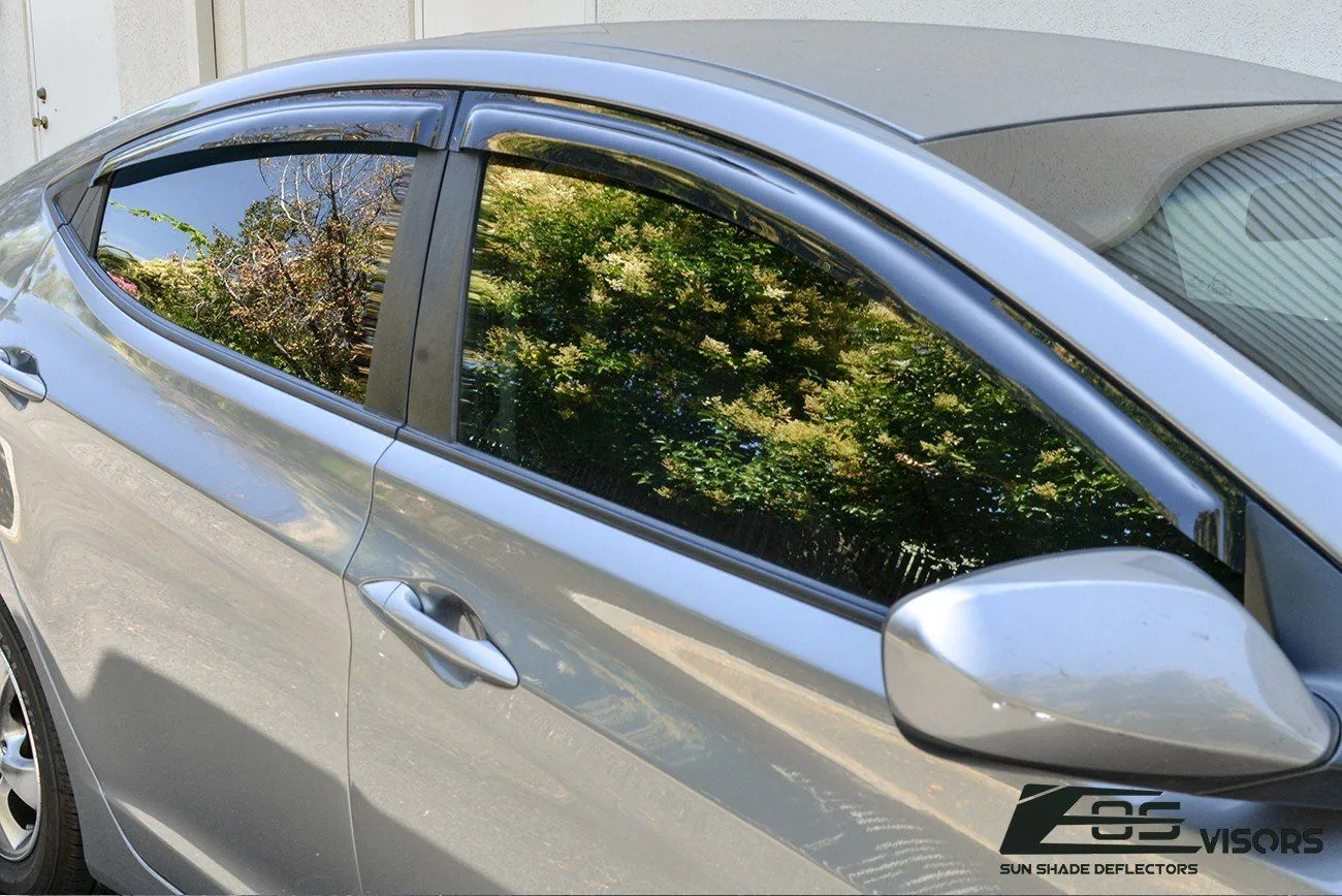 2013-16 Hyundai Elantra Window Visors Wind Deflectors Rain Guards