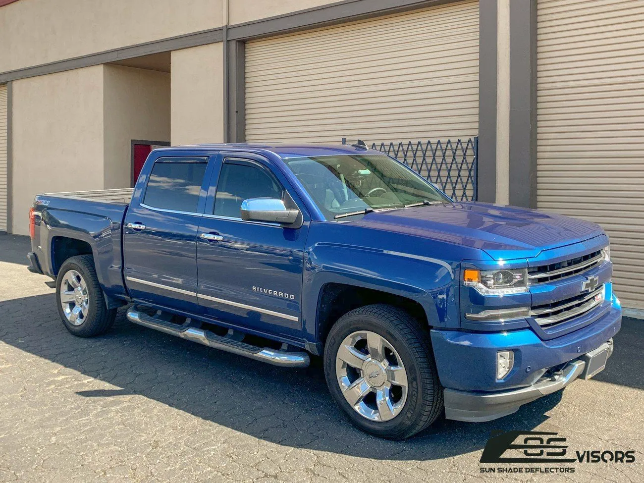 2014-18 Silverado 1500 Crew Cab Window Visors Deflectors