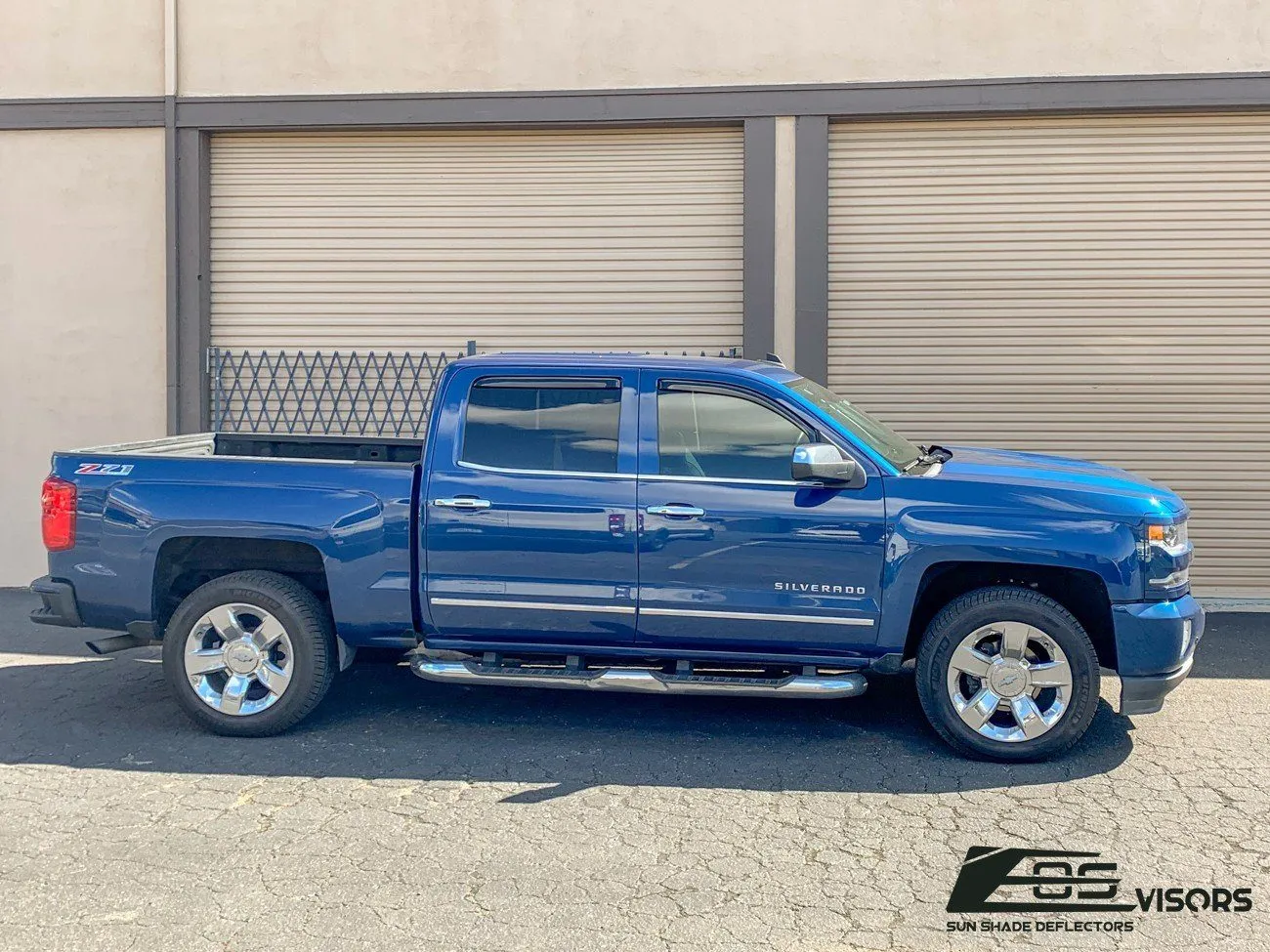 2014-18 Silverado 1500 Crew Cab Window Visors Deflectors