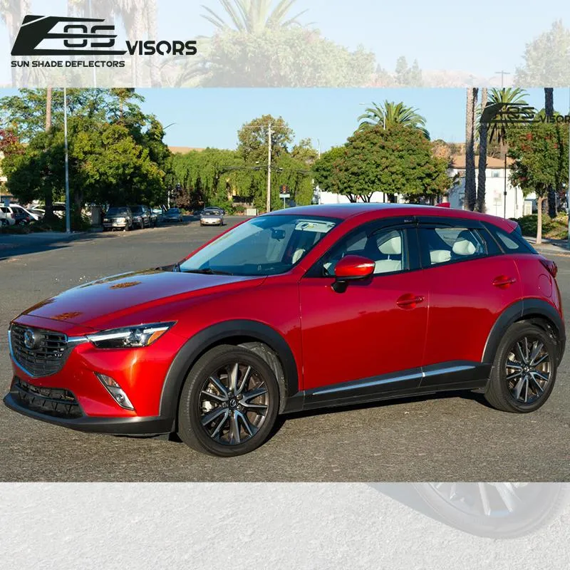 2016-21 Mazda CX-3 Window Visors Wind Deflectors Rain Guards