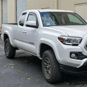 2016-Up Toyota Tacoma  Extended Cab Window Visors Wind Deflectors Rain Guards