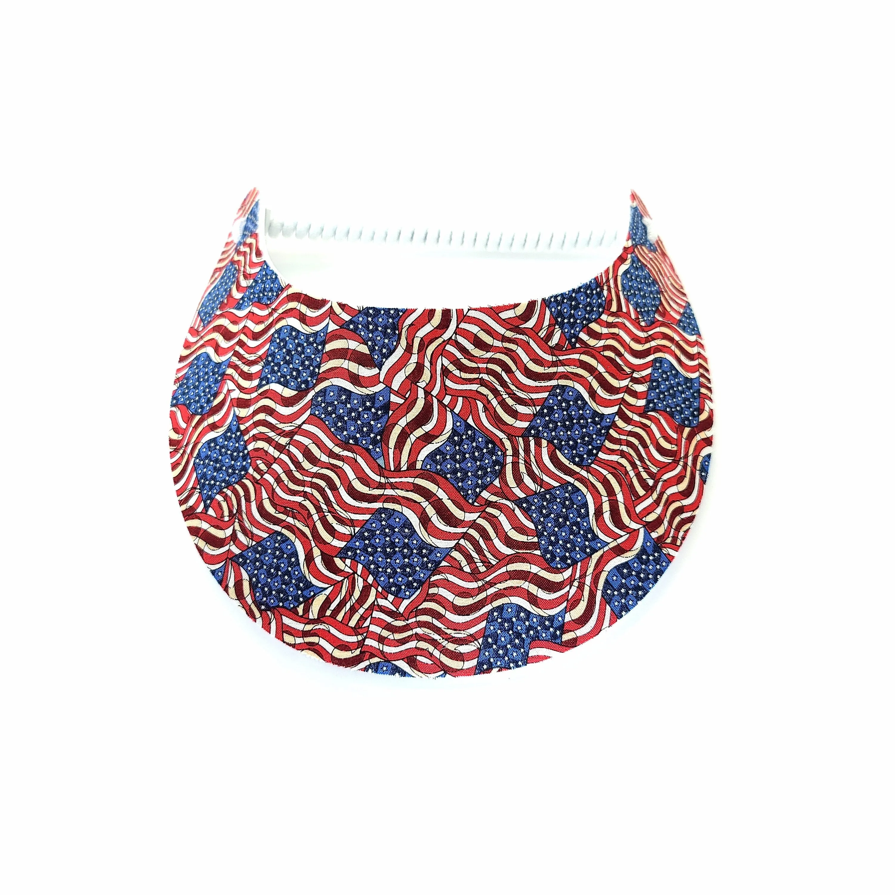 America Themed Patterns Foam Sun Visor