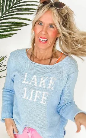 Beach Sky Lake Life Lightweight Sweater