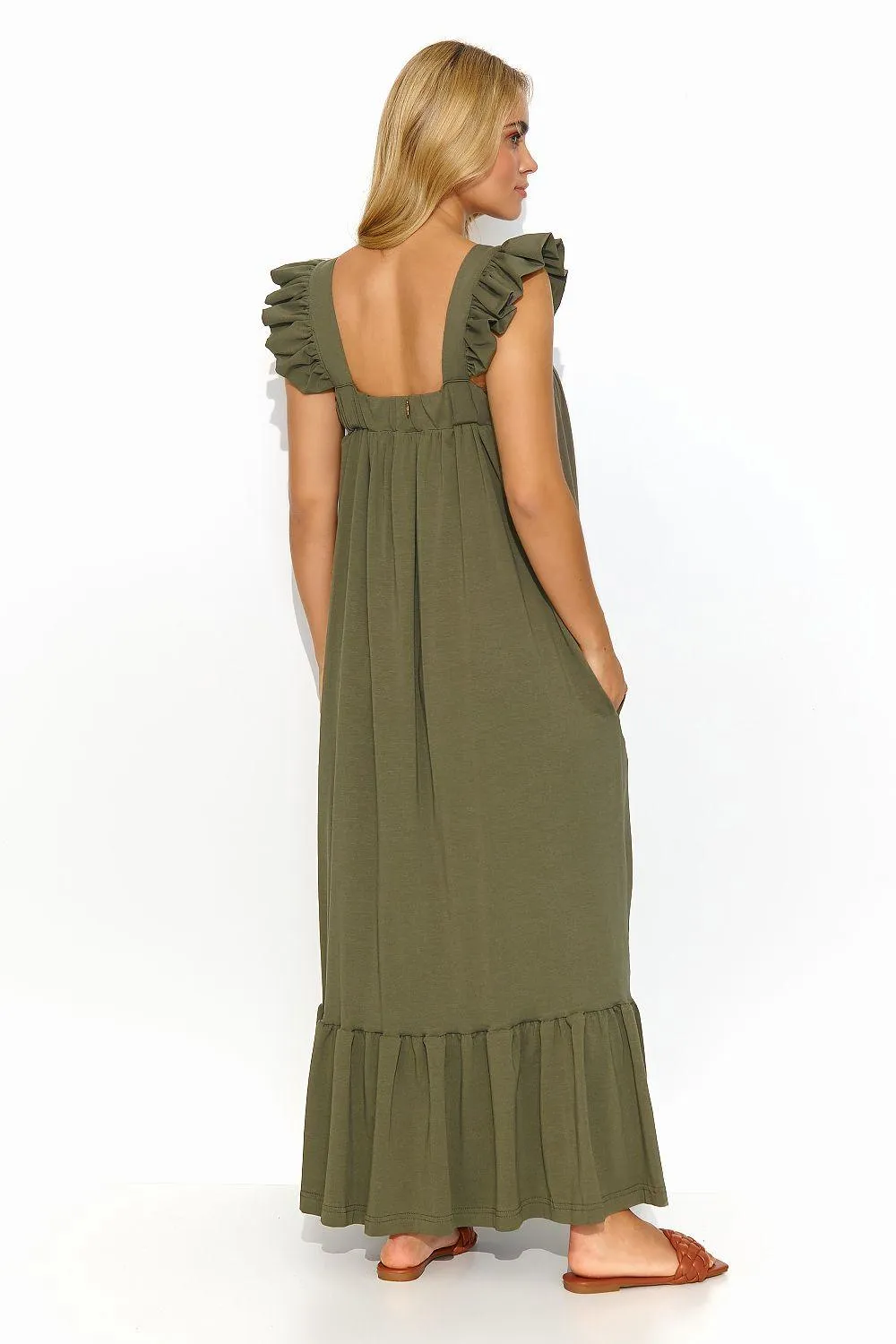 Chic Ruffled Summer Maxi Dress for Effortless Style