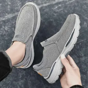 Classic Trendy Men Casual Shoes Canvas Breathable Men's Loafers New Male Comfortable Outdoor Walking Sneakers TBFS0256