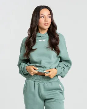 Comfort Cropped Hoodie | Pastel Green