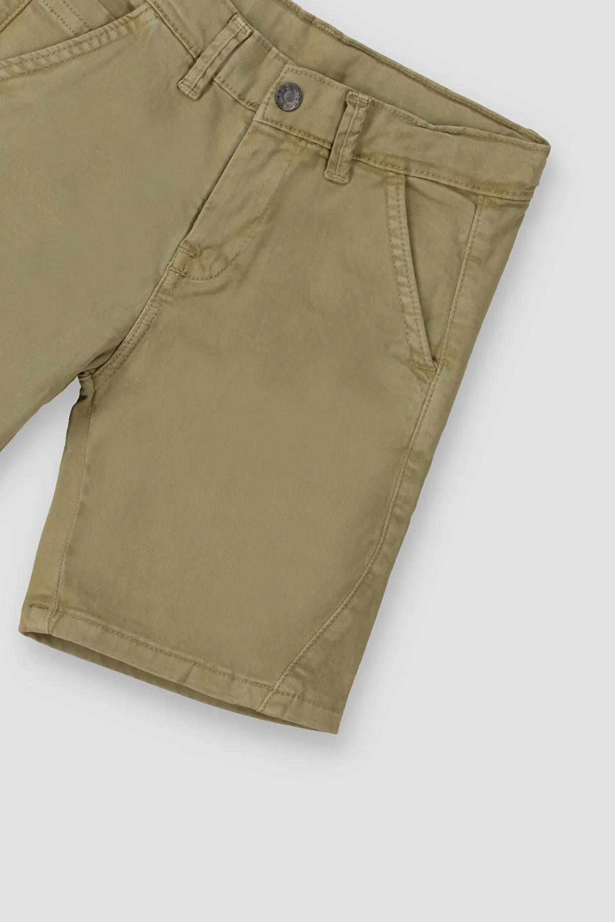 Cotton Short For Baby Boy - Khaki