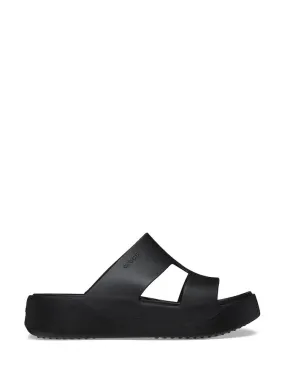 CROCS WOMENS GETAWAY PLATFORM H-STRAP - BLACK