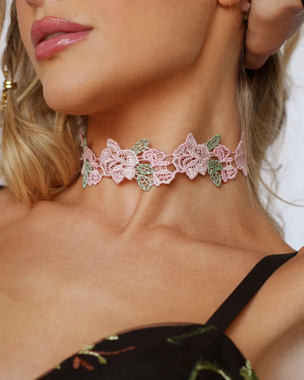 Earth Angel Floral Choker