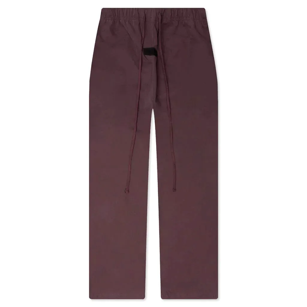 Fear Of God Essentials Plum Relaxed Trousers