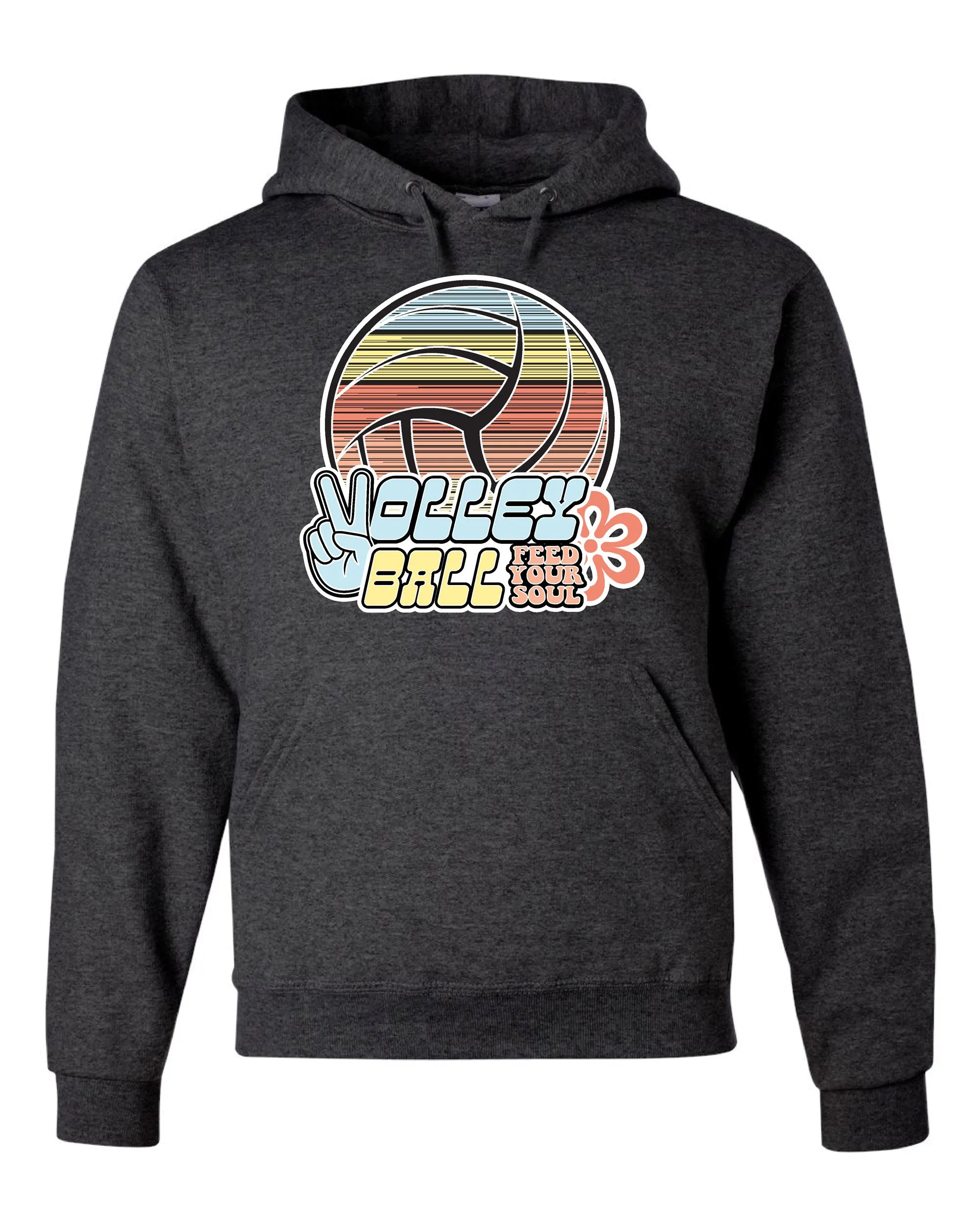 FEED YOUR SOUL Volleyball Hooded Sweatshirt