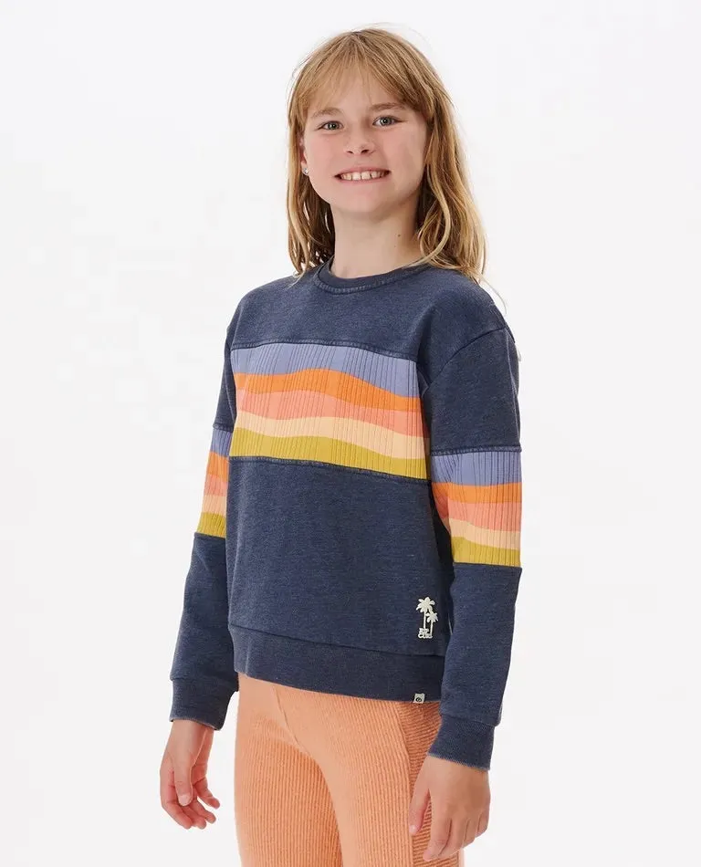 Girls (8-16) Melting Waves Crewneck Sweatshirt