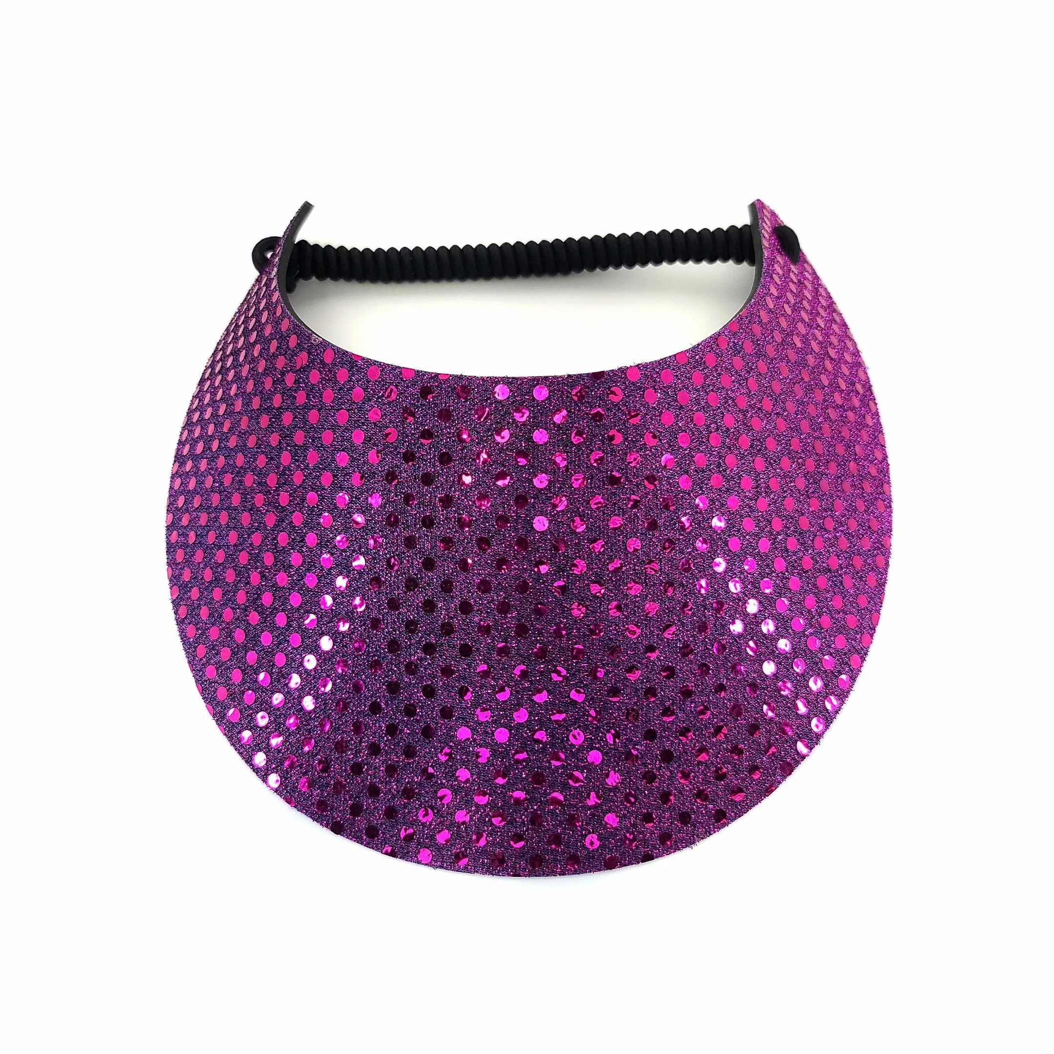 Glitz Red, Pink, Purple, and Gold Foam Sun Visor