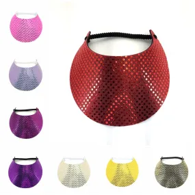 Glitz Red, Pink, Purple, and Gold Foam Sun Visor