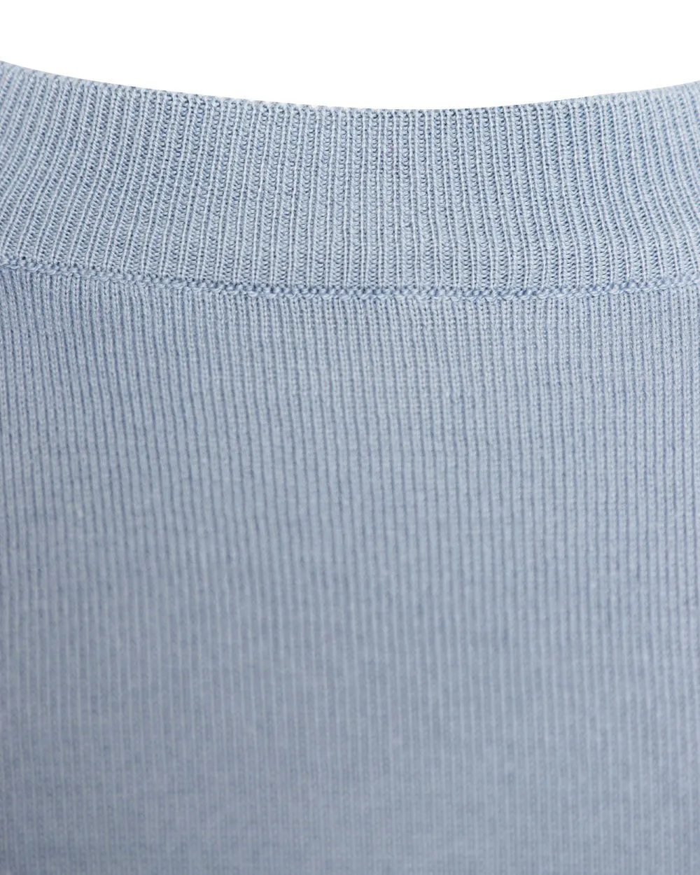 Light Blue Lightweight Cotton Crewneck Sweater