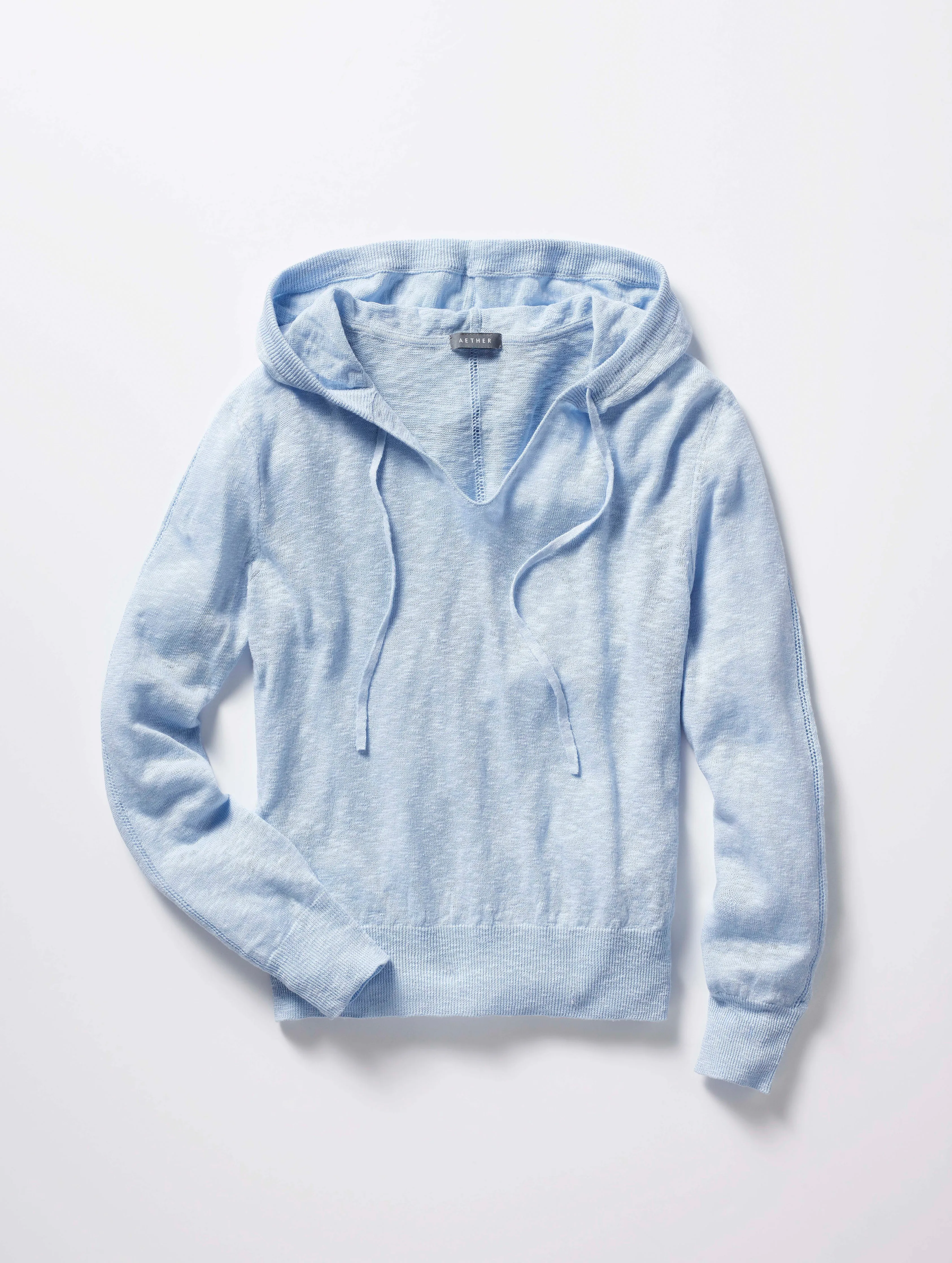 Lightweight Linen Sweater - Powder Blue