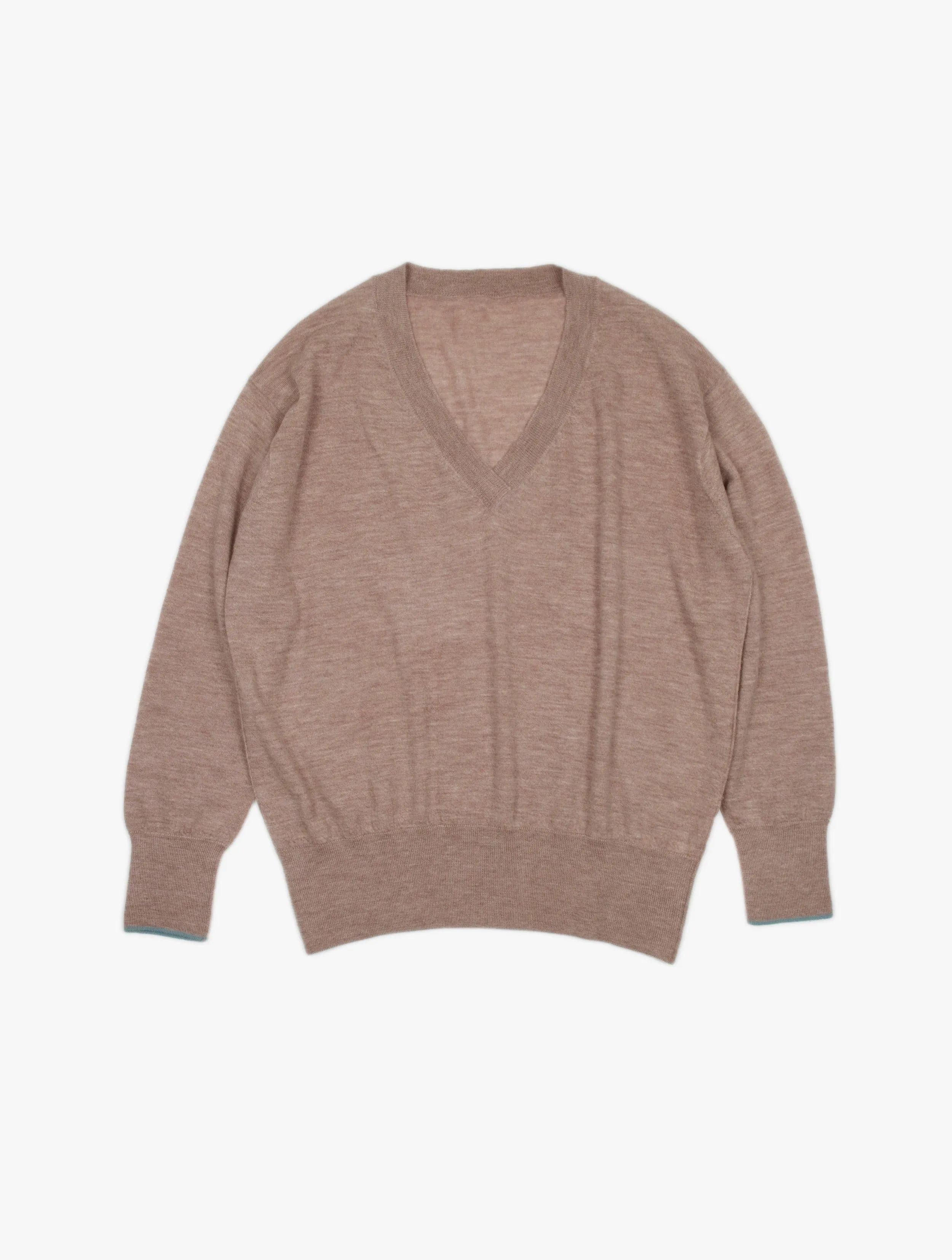 Lightweight V Neck Boyfriend Cashmere Sweater