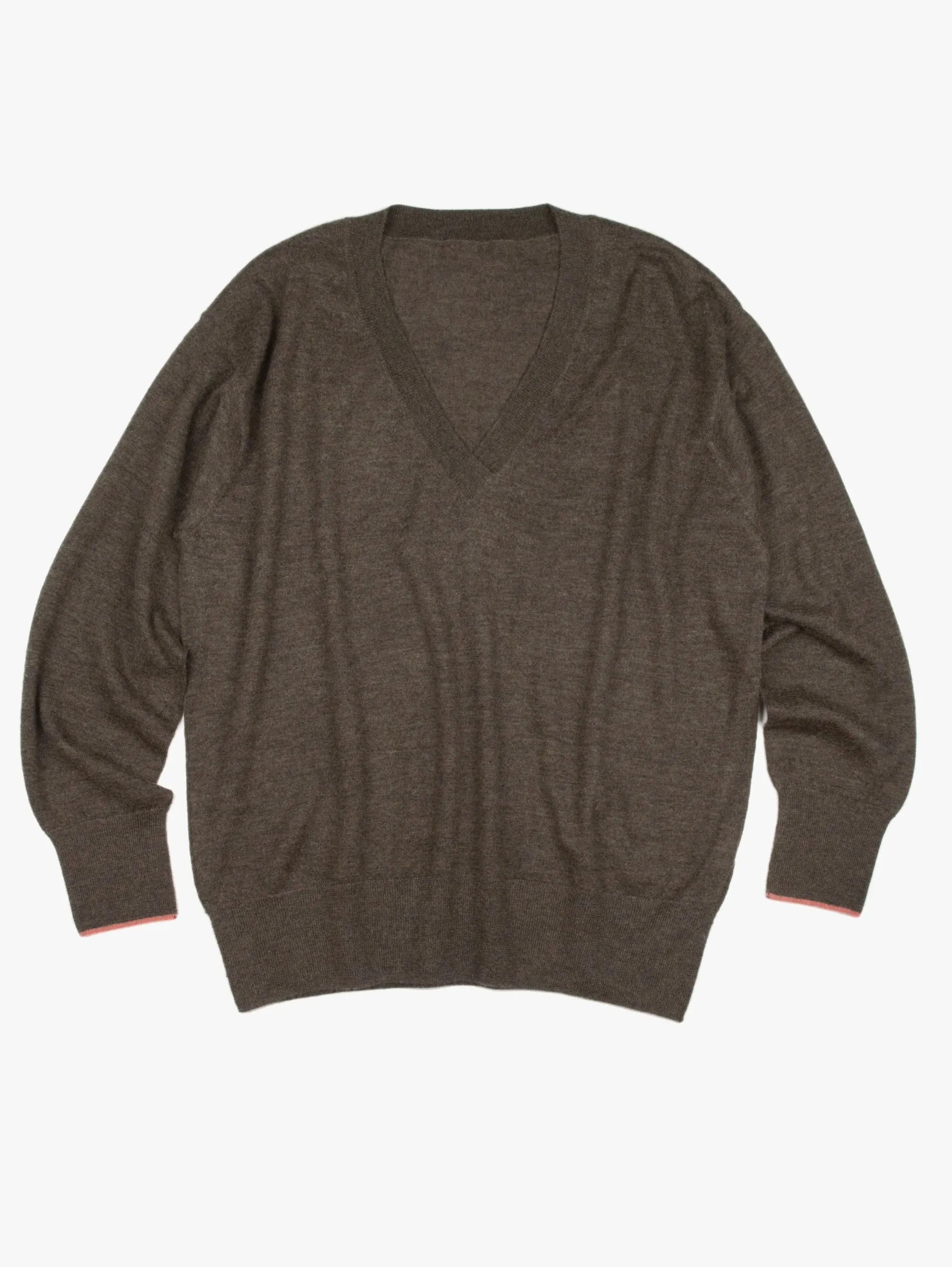 Lightweight V Neck Boyfriend Cashmere Sweater