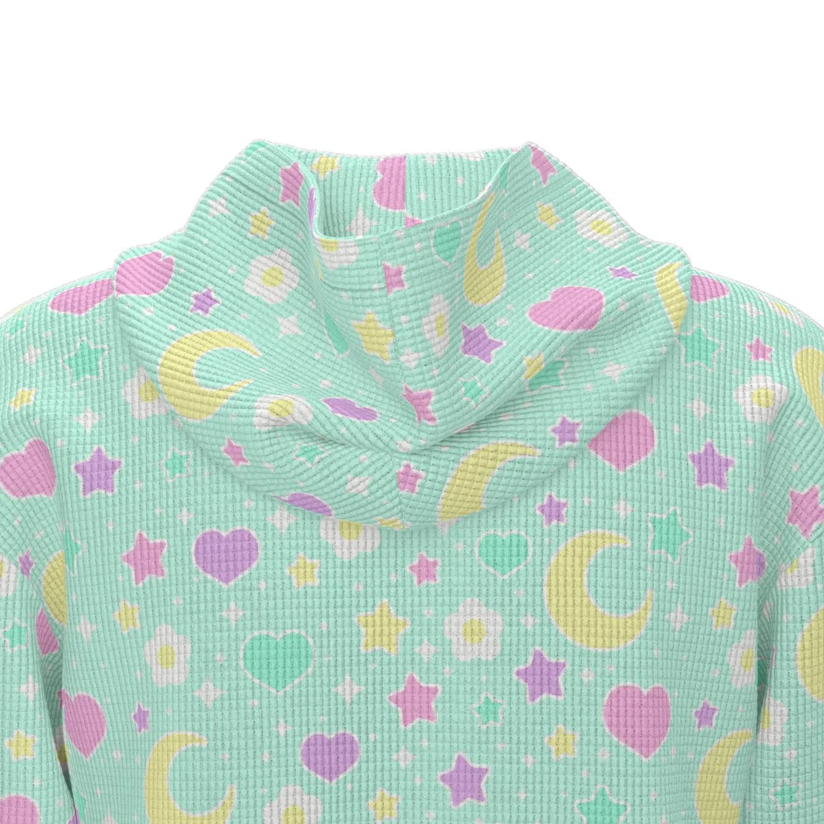 Magical Spring All-Over Print Unisex Zip Hoodie Sweatshirt (Mint)