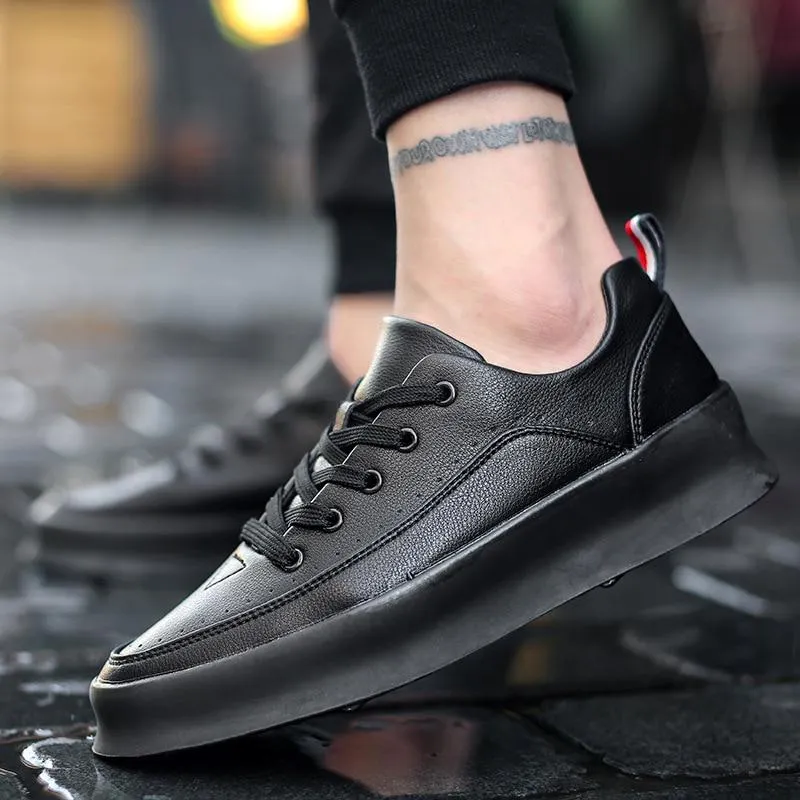 Men's Casual Leather Breathable Sneakers