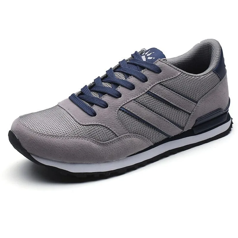 Men's Leather Casual Shoes | Breathable Running Sneakers