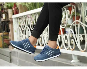 Men's Leather Casual Shoes | Breathable Running Sneakers