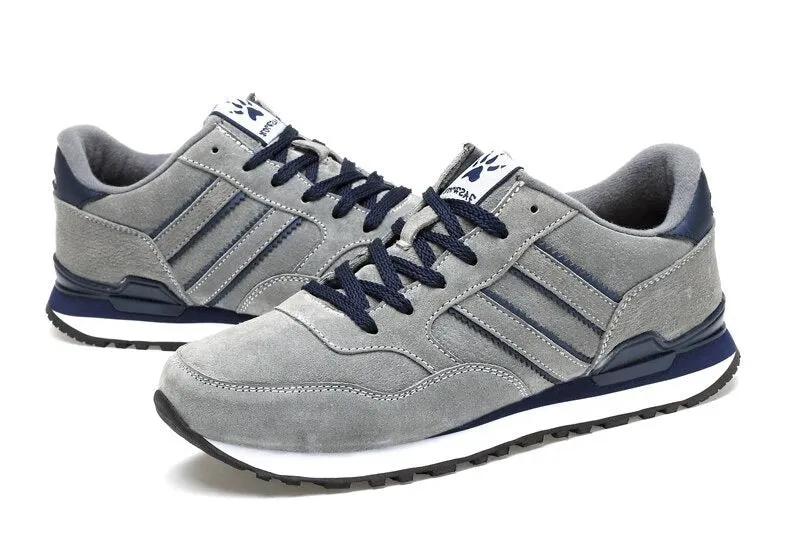 Men's Leather Casual Shoes | Breathable Running Sneakers