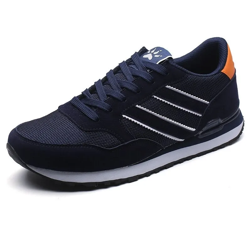 Men's Leather Casual Shoes | Breathable Running Sneakers