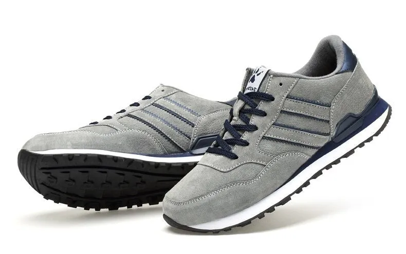 Men's Leather Casual Shoes | Breathable Running Sneakers