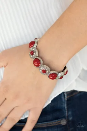 Paparazzi Bracelet ~ Garden Flair - Red