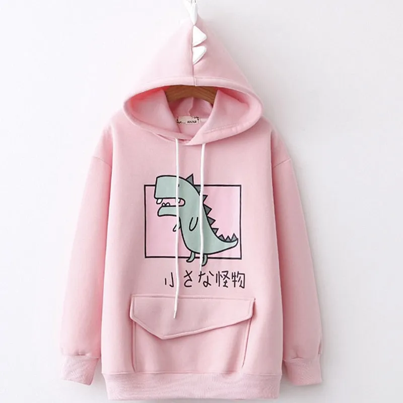 Pastel Dino Hoodie