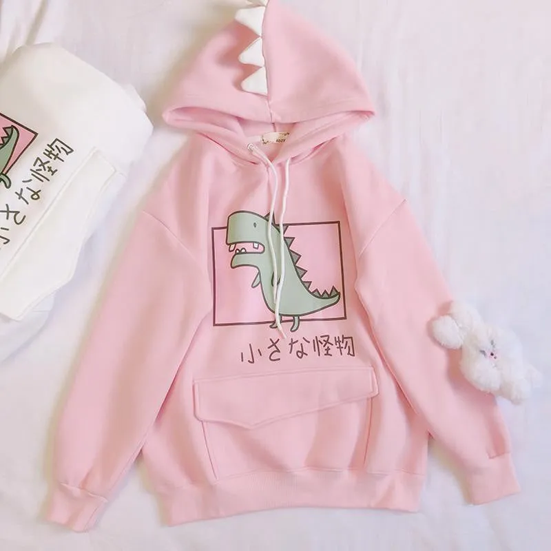 Pastel Dino Hoodie