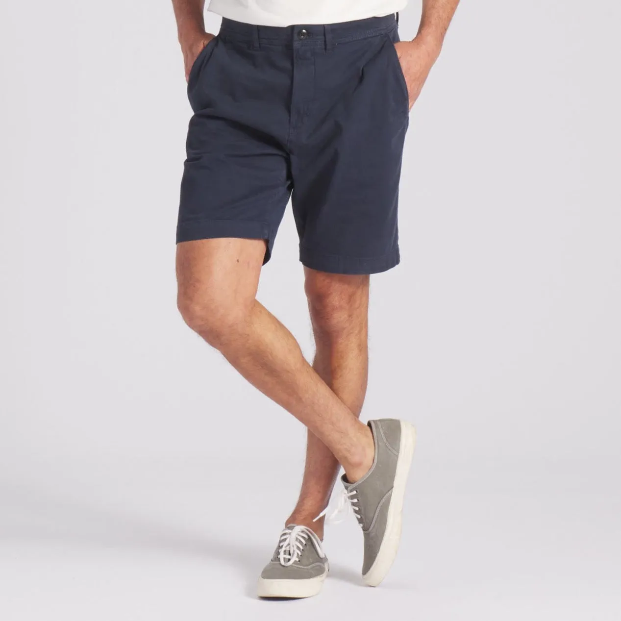 Precision Stretch Chino Shorts 8" - Navy