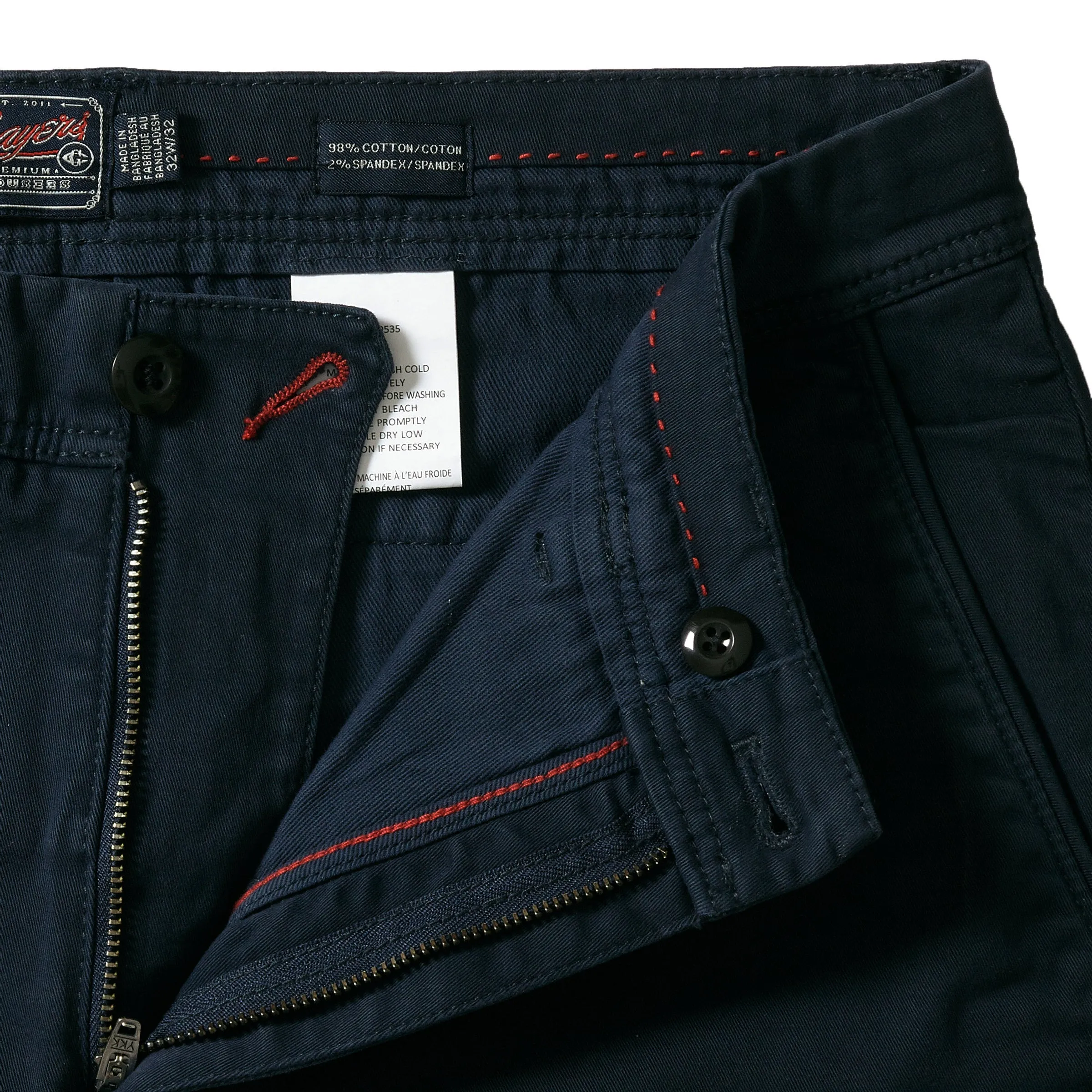 Precision Stretch Chino Shorts 8" - Navy