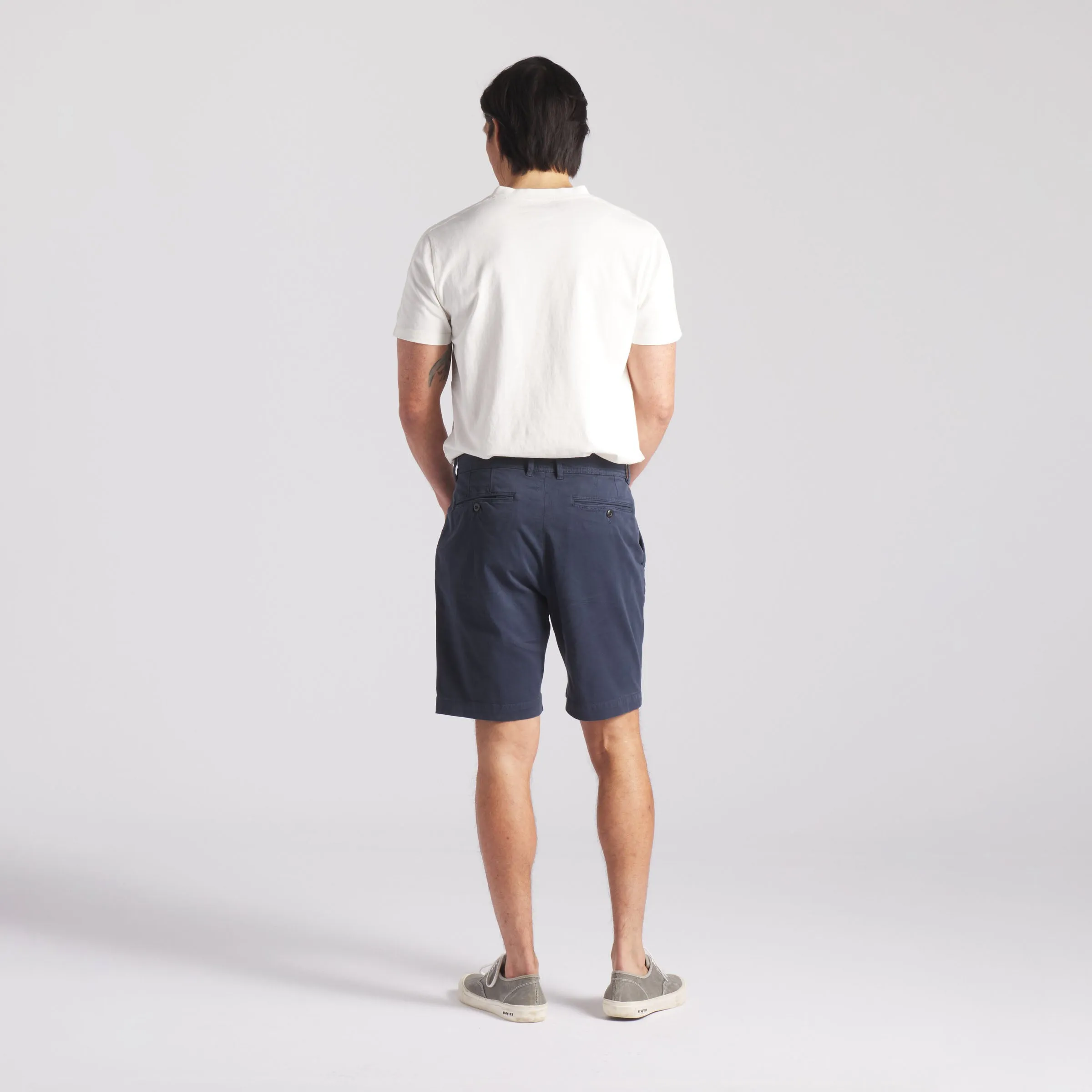 Precision Stretch Chino Shorts 8" - Navy