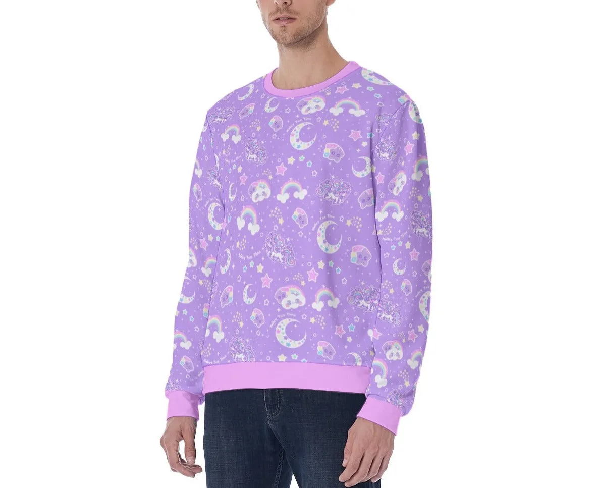 Rainbow Stardust Unicorn Friends Men's Sweatshirt