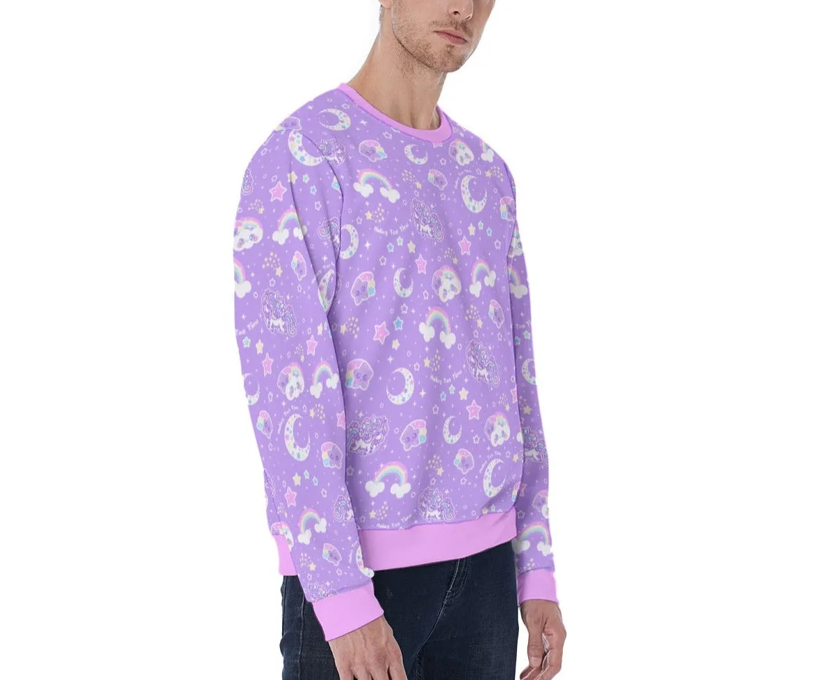 Rainbow Stardust Unicorn Friends Men's Sweatshirt