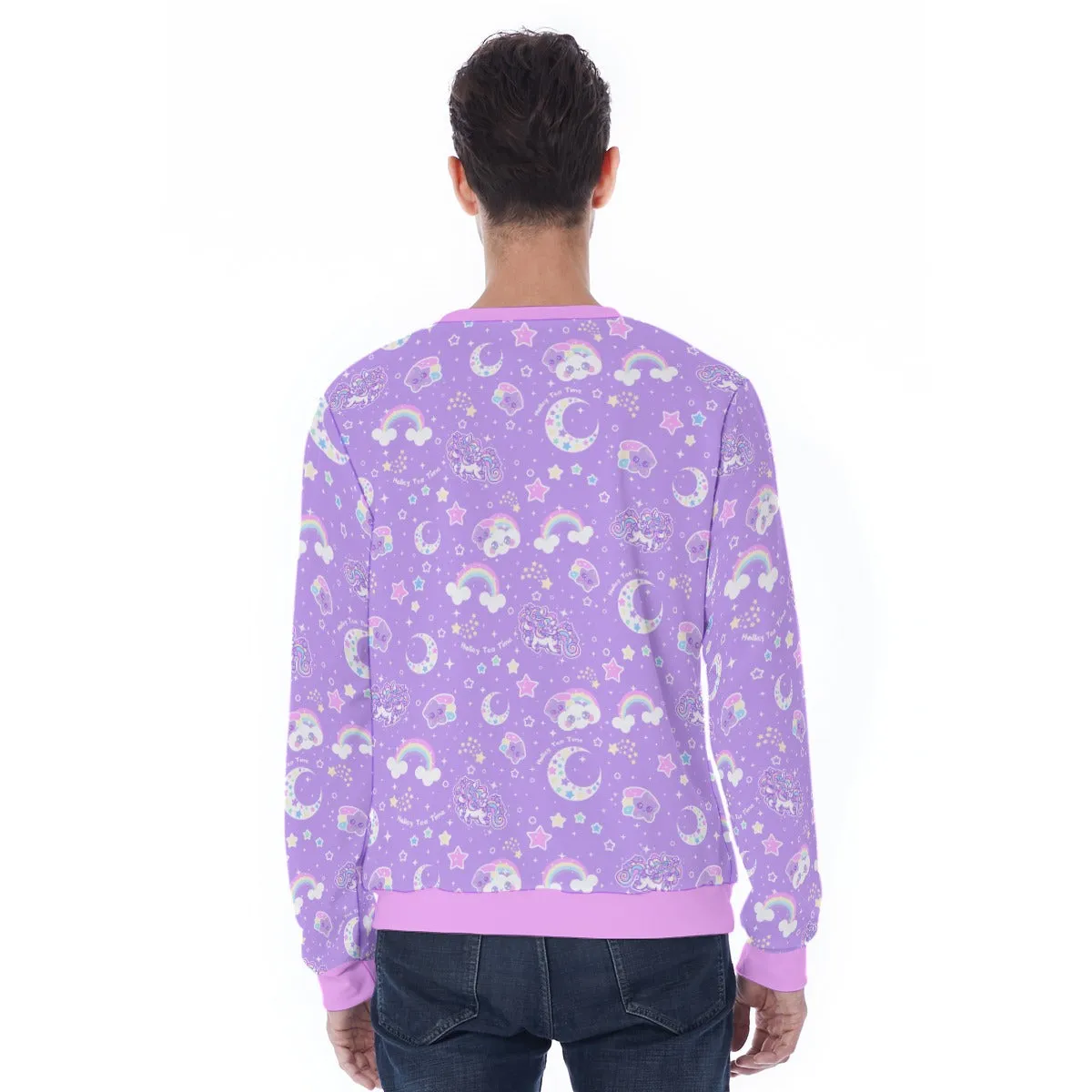 Rainbow Stardust Unicorn Friends Men's Sweatshirt