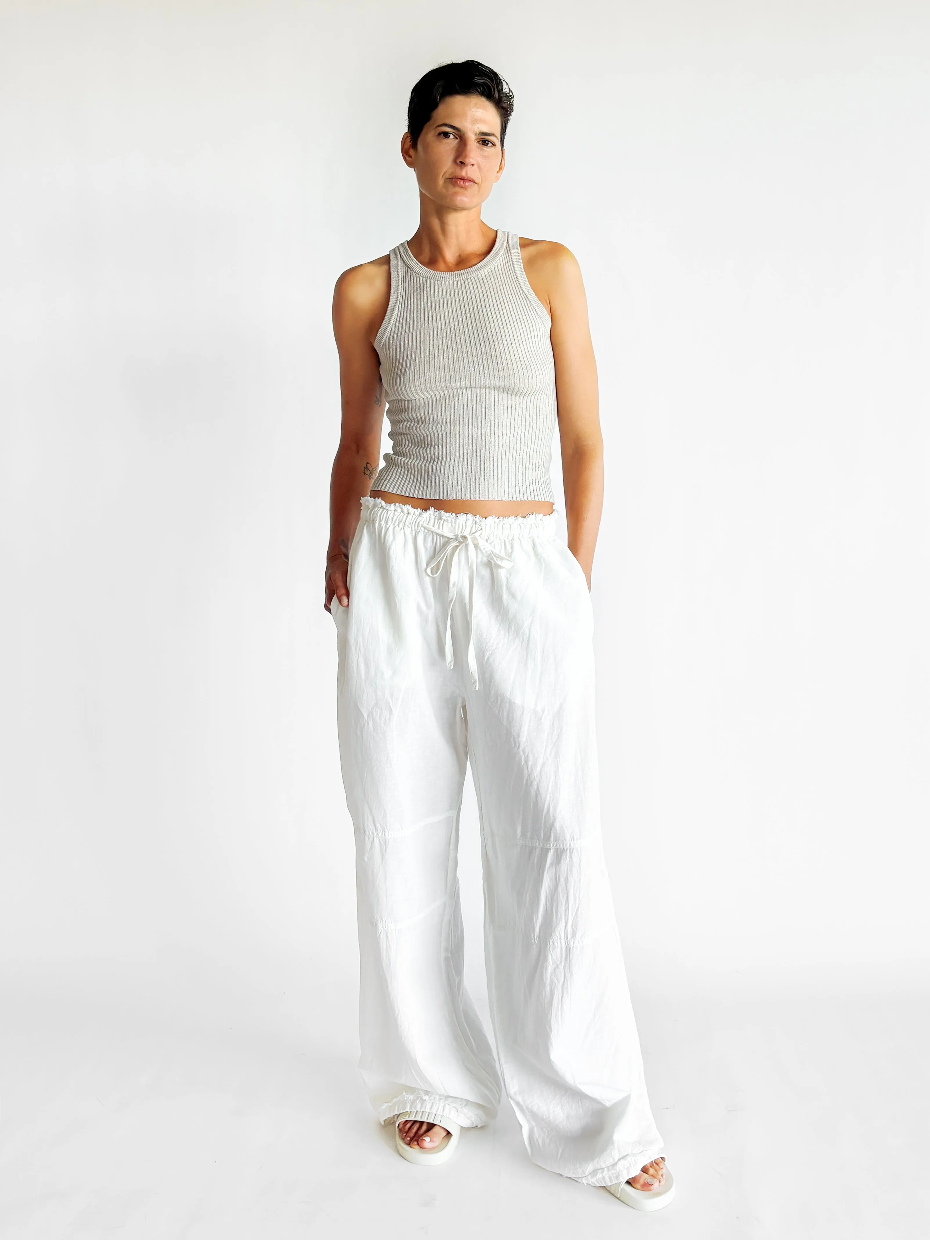 Relaxed Drawstring Trousers