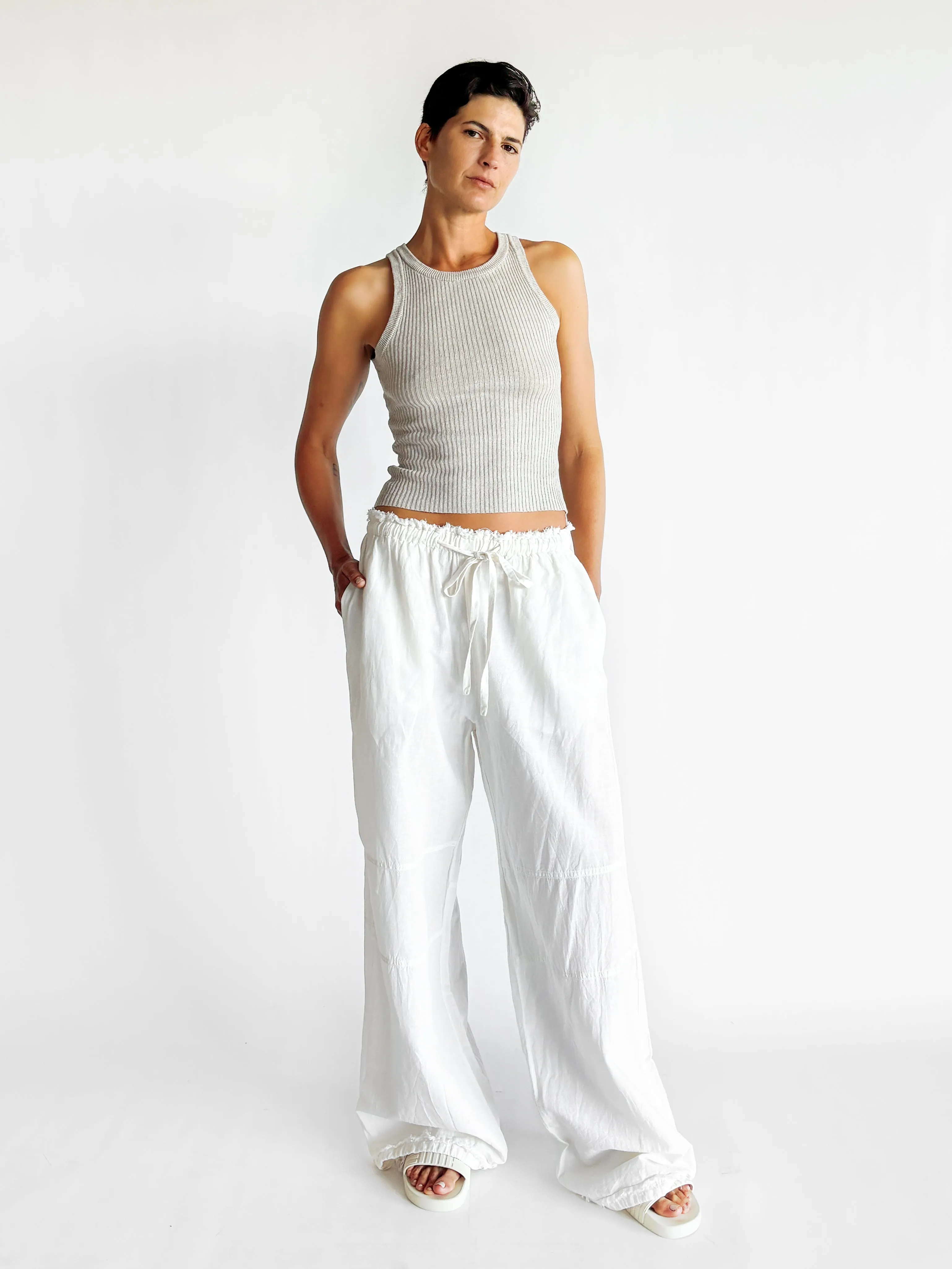 Relaxed Drawstring Trousers