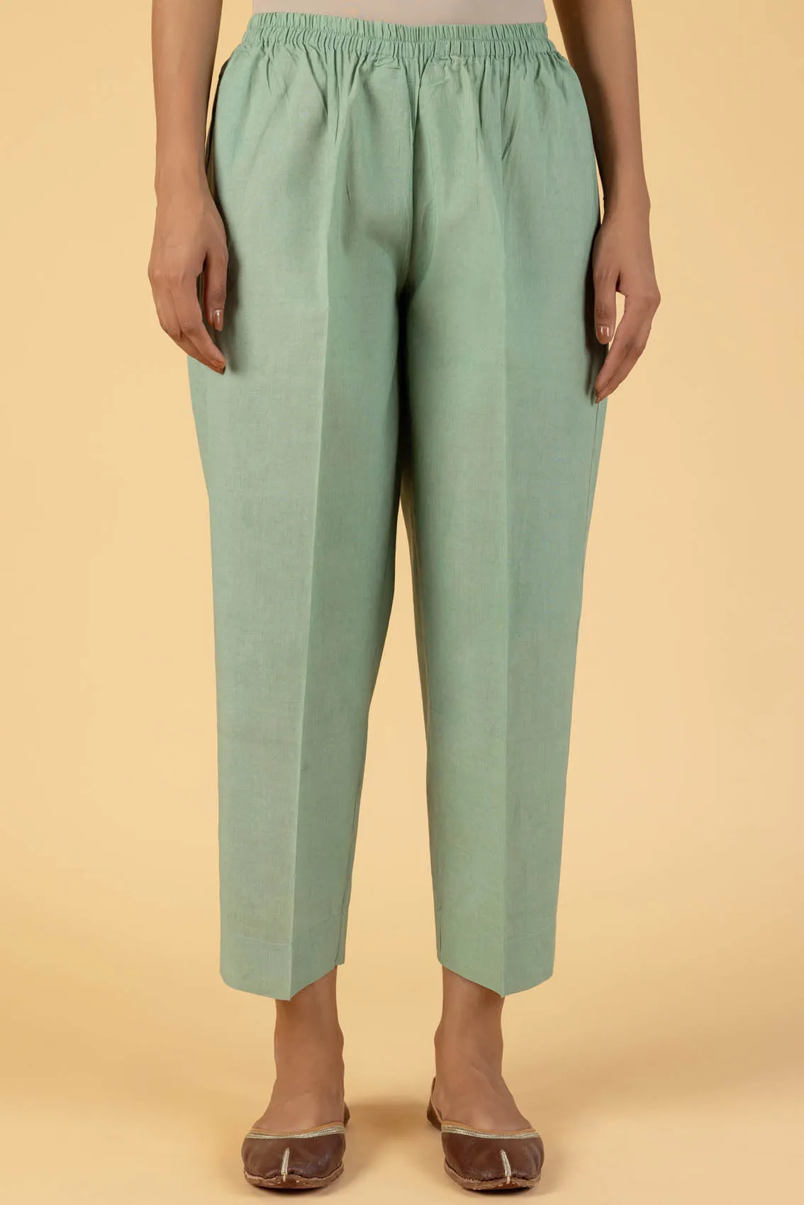 Relaxed Green Trousers