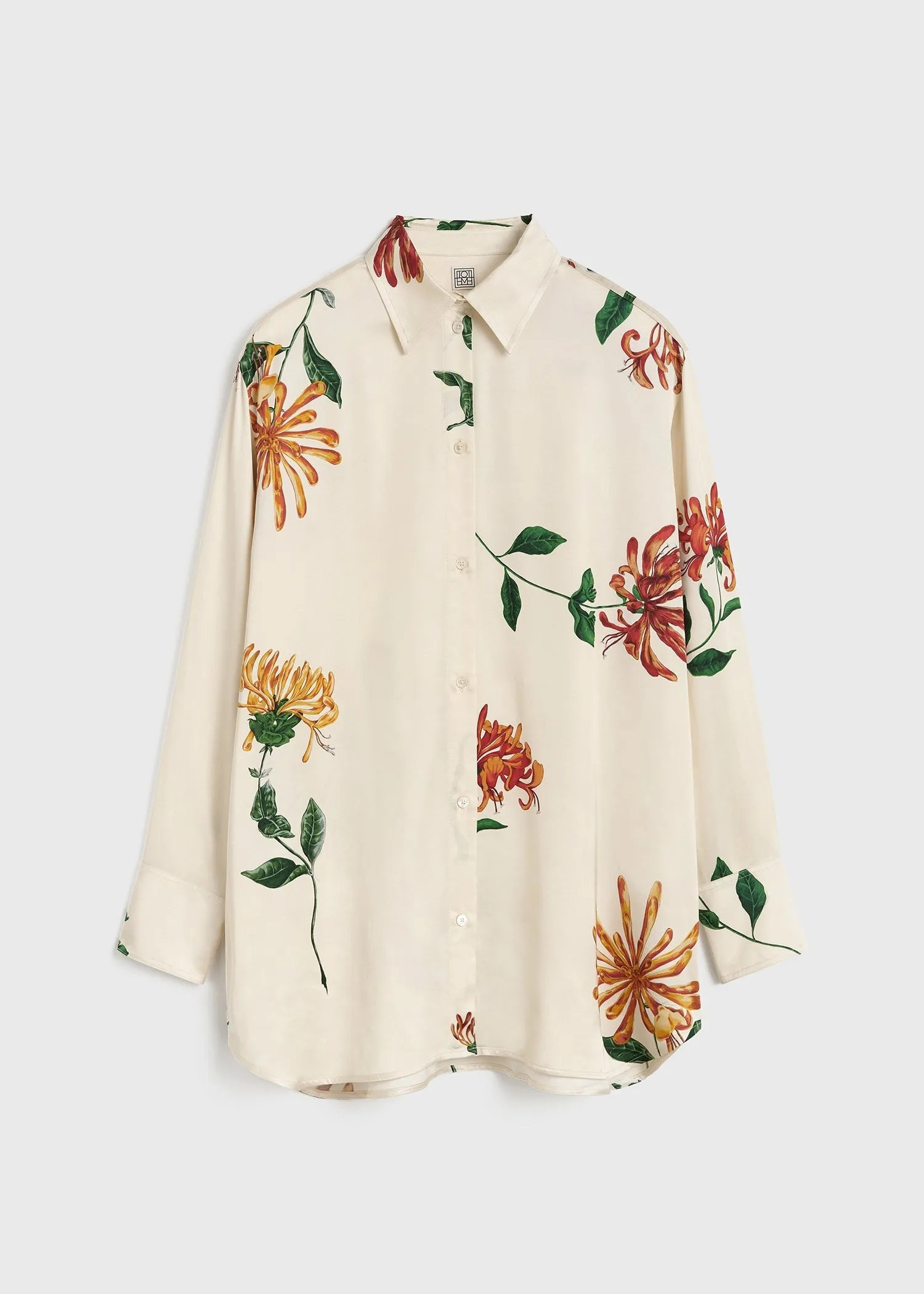 Relaxed honeysuckle shirt ecru/orange