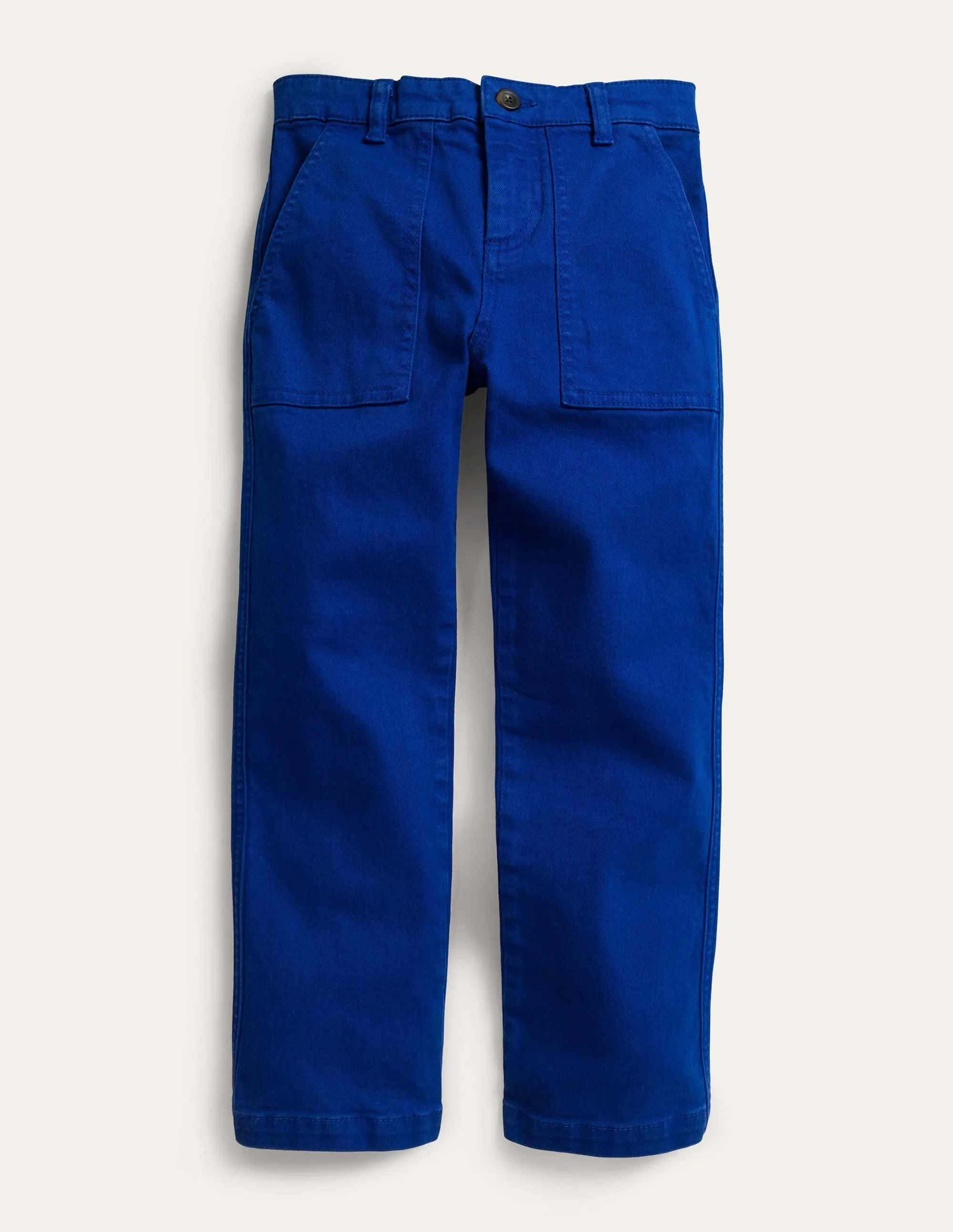 Relaxed Pocket Trousers-Bluing Blue