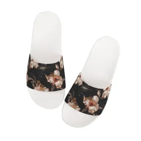 Rose Gold Blooms - Womens Slide Sandals