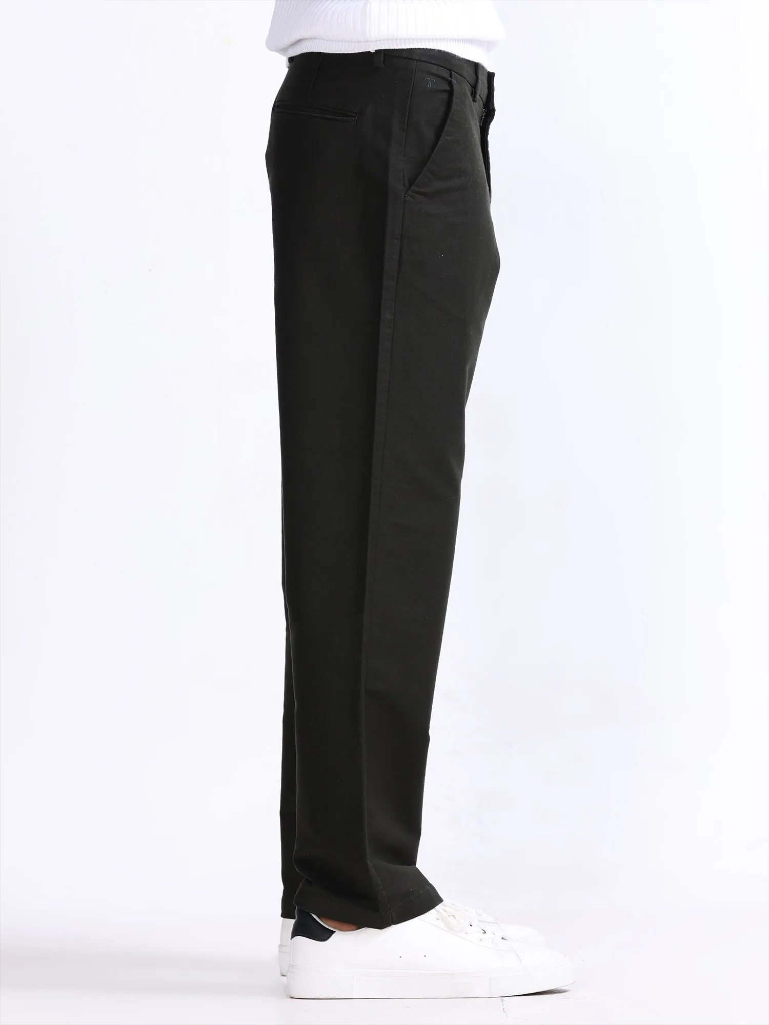 Soft Modal Dark Olive Relaxed Pant