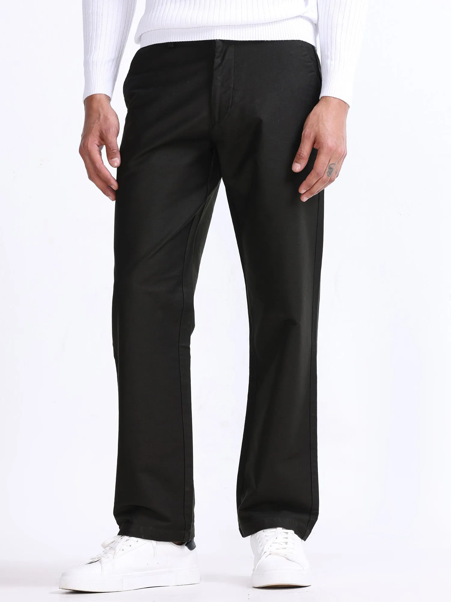 Soft Modal Dark Olive Relaxed Pant