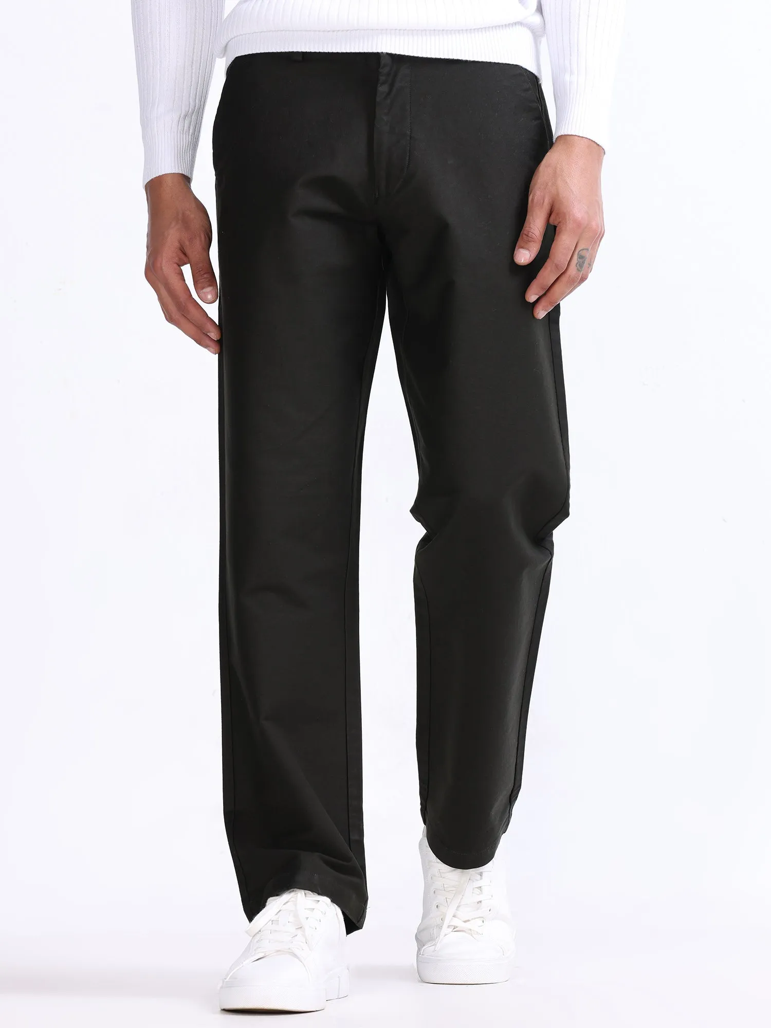 Soft Modal Dark Olive Relaxed Pant